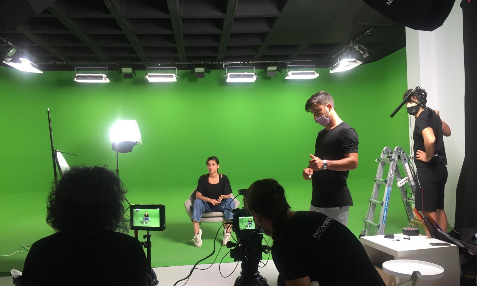 Rodaje con Carolina Yuste