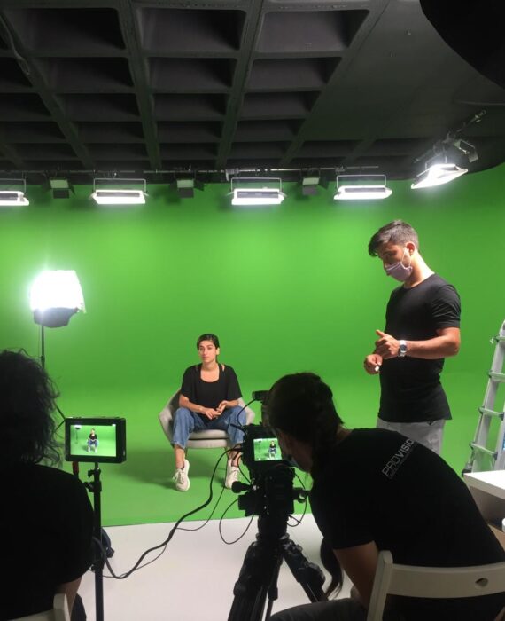 Rodaje con Carolina Yuste