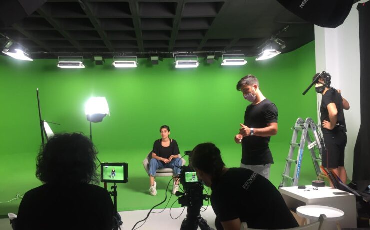 Rodaje con Carolina Yuste